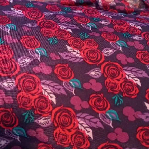 LuLaRoe Purple Floral Maxi Skirt - Picture 8 of 9